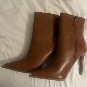 Brown camel color boots